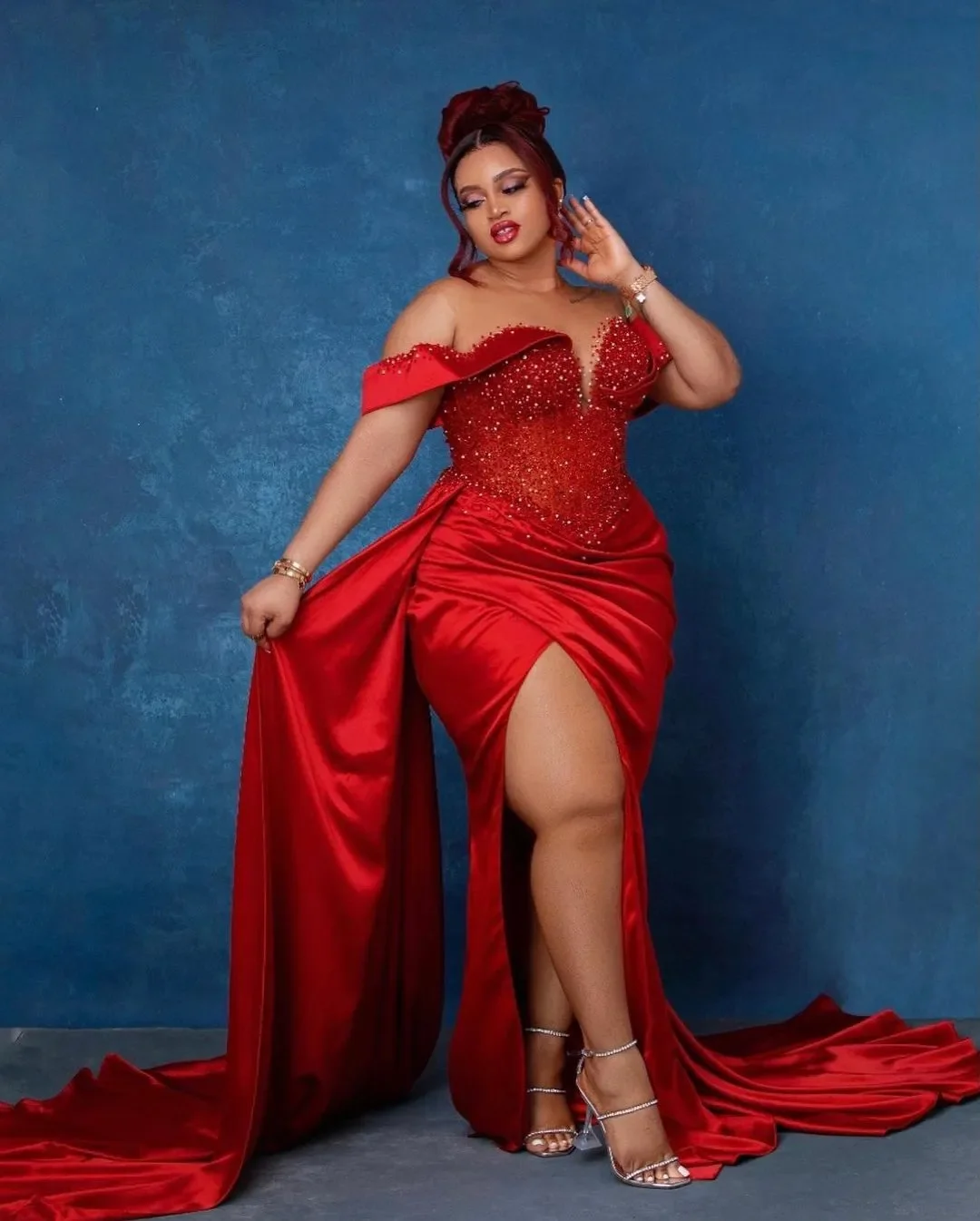 Plus Size Mermaid Prom Dresses by Gold