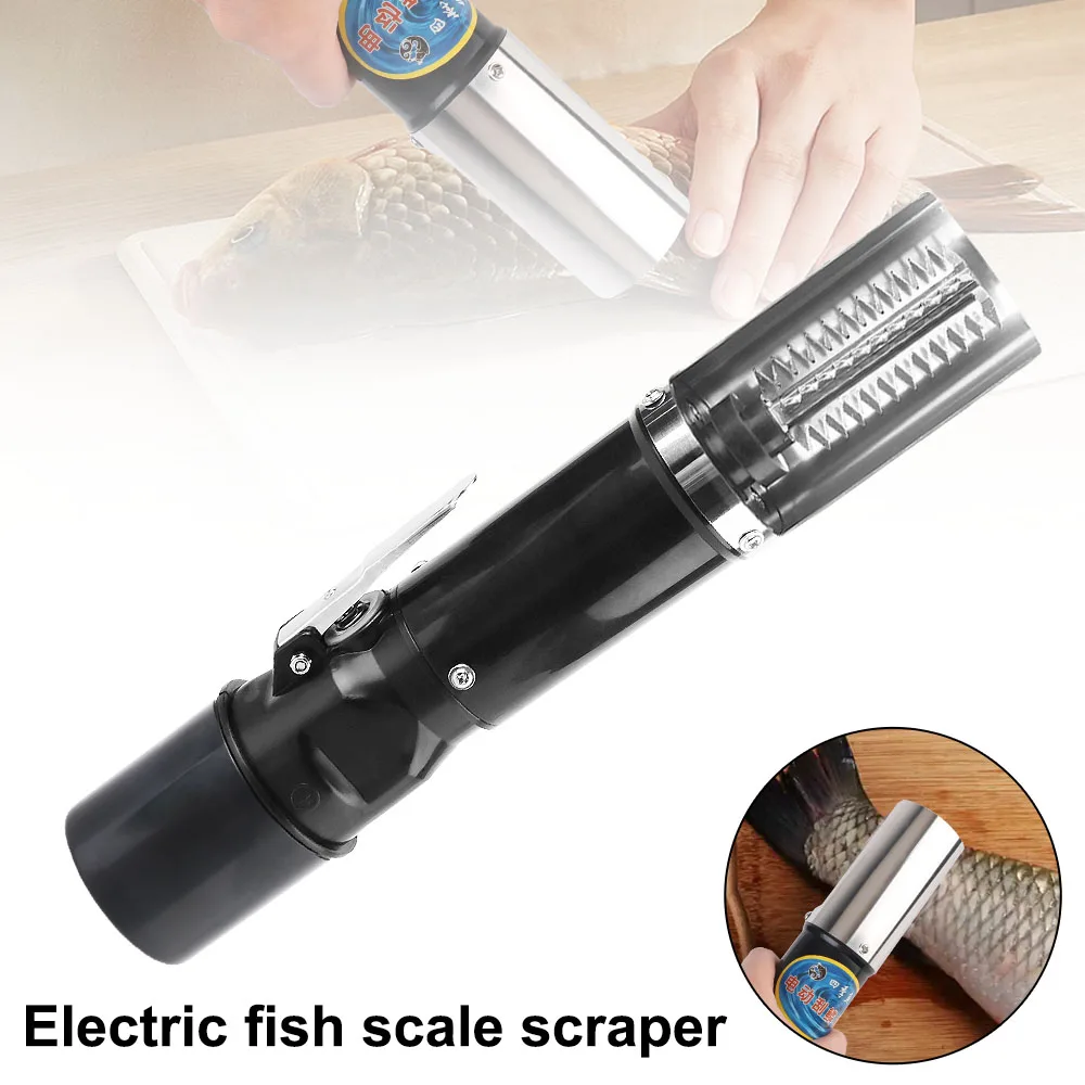 Electric Fish Scale Scraper 120W Charging Adapter Remover Cleaner Tool Waterproof Fishing Clean Easy Fish Stripper Seafood Knif