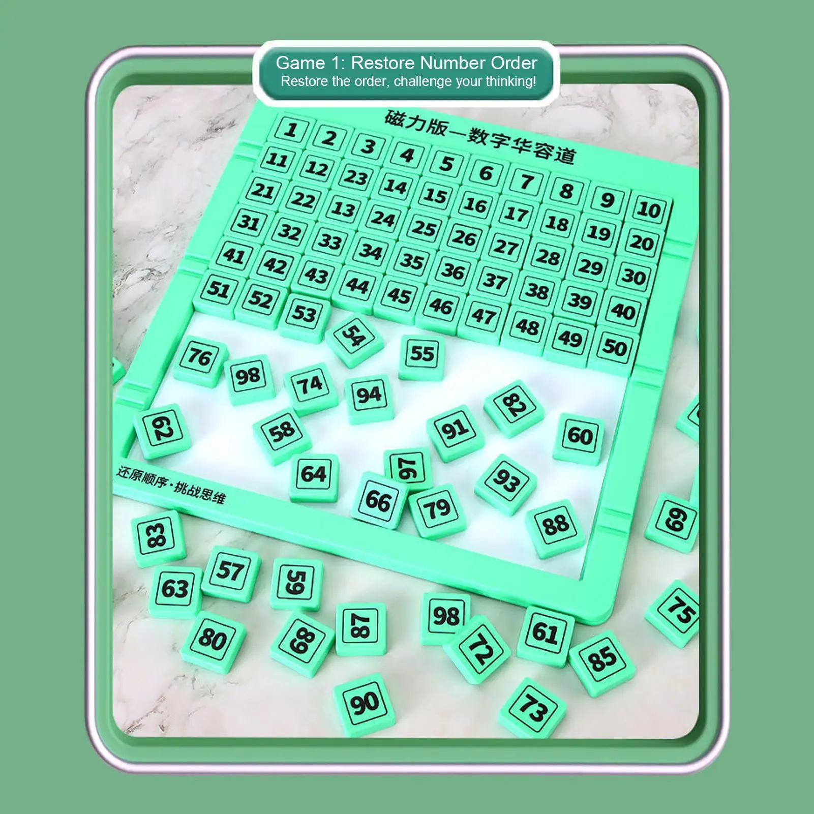 عدد الشريحة لغز المغناطيسي 1-99 عدد الرياضيات لعبة الدماغ دعابة خربش المجلس مع القلم للبنين بنات المراهقين عيد الفصح السفر #3