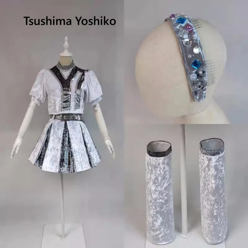 

Tsushima Yoshiko/Watanabe You/Ruby Kurosawa Cosplay Anime Lovelive Women Lovely Top Skirt Costume Role Play Halloween Suit 2024