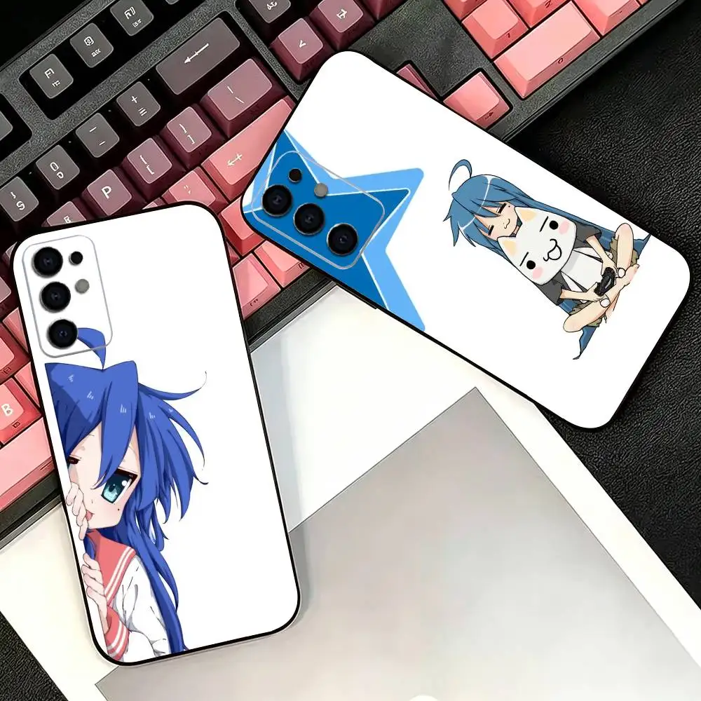 delightful L-Lucky Star Konata Izumi Phone Case For Samsung S26,25,24,21,22,21,20,10,9,8,7,6,Ultra,Plus,Fe, Lite Black Cover