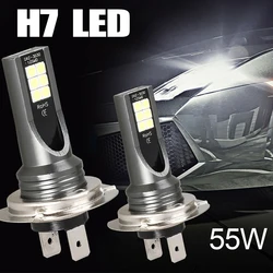 2PCS H7 Led Lamp Car Accessories Auto Fog Light H7 Bulbs Led Canbus White Super Bright Automobile Headlight Bulb Kit Fog Lamps