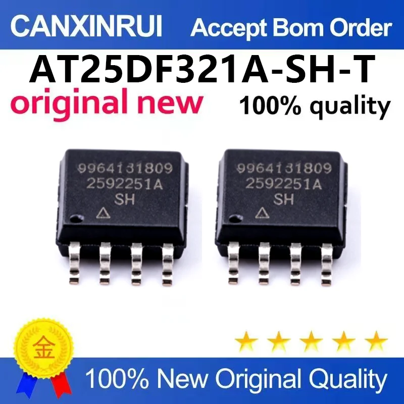(5pcs-100pcs)Brand new original AT25DF321A-SH-T screen printed 25DF321A package SOP8 memory chip
