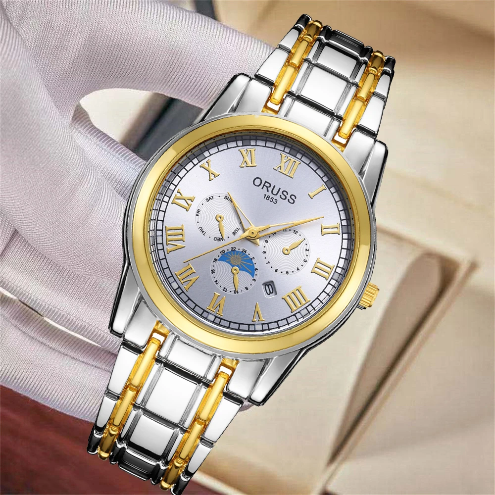 Classic men's watch fashion fashion personality gentleman casual durable handsome high-grade kinematic men's watch