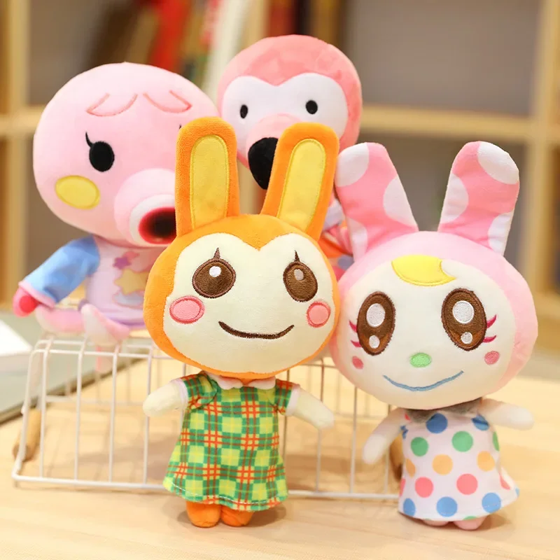 25cm Animal Plush Toy Cartoon Hot Game Tom Nook Chrissy Flora Isabelle Plush Stuffed Doll Sofa Decoration Birthday Kids Gifts