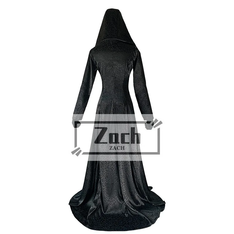 فستان ملكة مصاص الدماء مع قلادة ، قرية شريرة ، بيلا ، إيزابيلا ، روب ، زي تنكري ، ملابس مسائية ، هالوين ، حفلة فاخرة