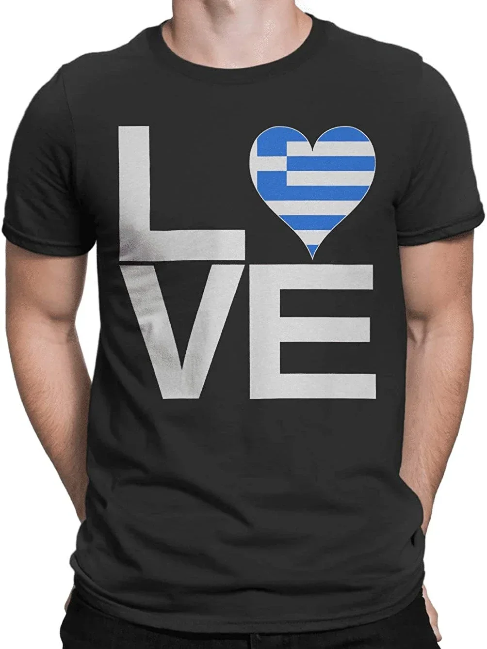 

Fashion Design Greece Flag Heart Love T Shirt. Short Sleeve 100% Cotton Casual T-shirts Loose Top Size S-3XL