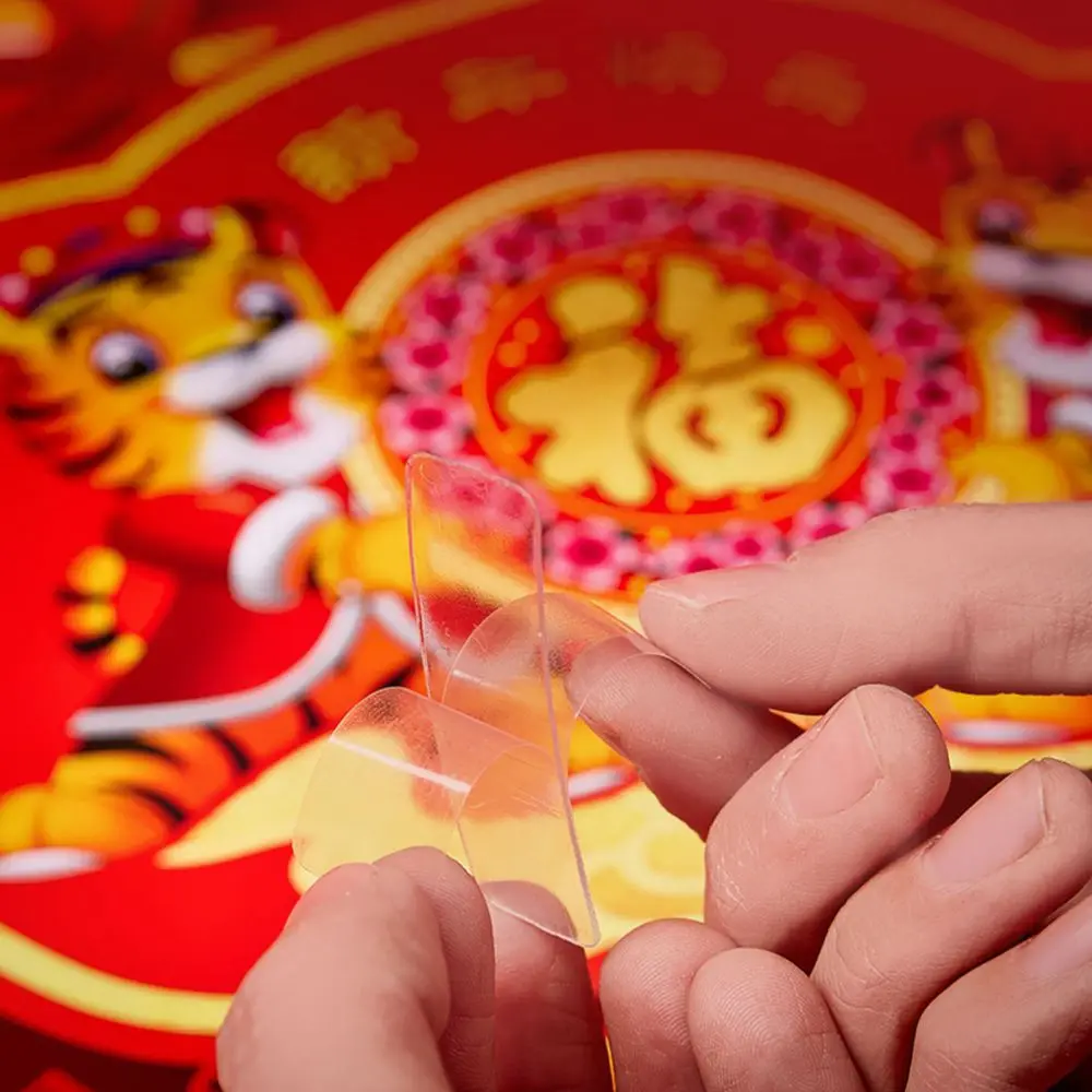 Transparent Strong Adhesion Reusable Home Decor Easy To Cut Adhesive Stickers Double Sided Tape Fixing Pad