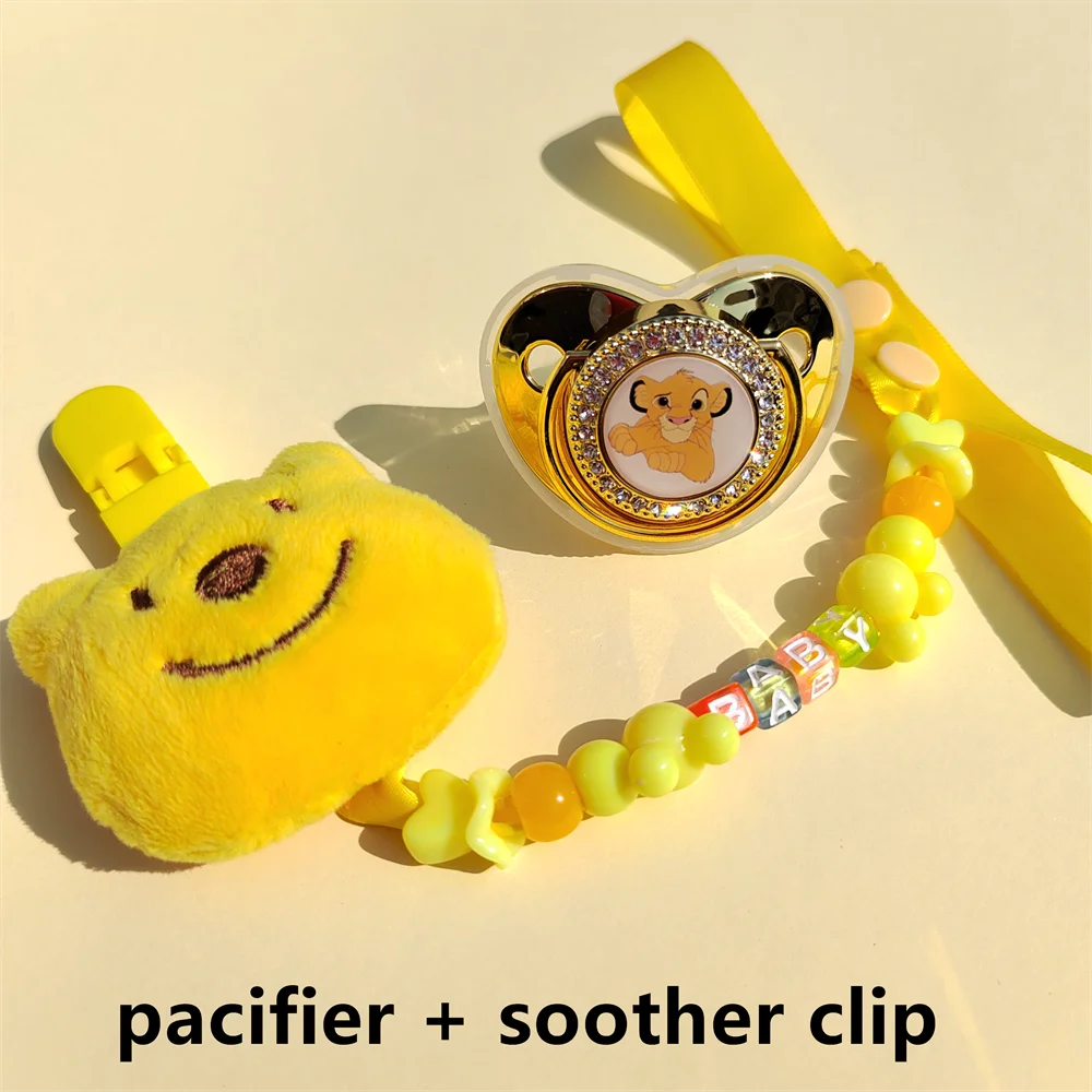 Winnie Pooh Cute Plush Doll Toy For Babies Holder for Pacifier BPA Free Silicone Teeteer Beads Nipples for Babes Babyshower Gift