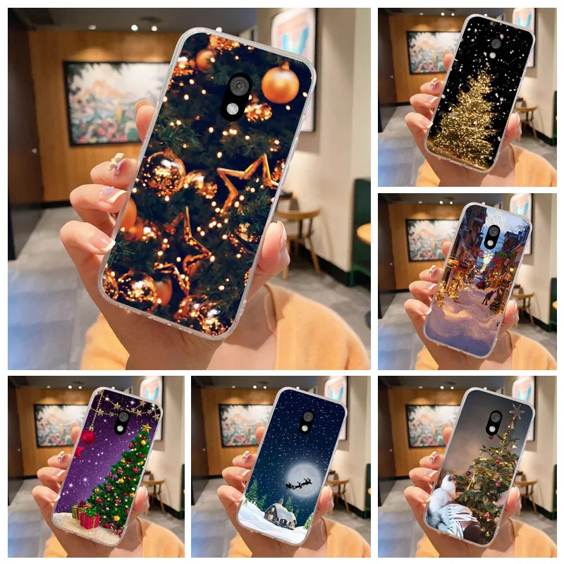 Para Nokia 235 215 4G 2024 funda para Nokia 3210 2024 105 106 4G 2023 2021 Navidad transparente suave silicona TPU cubierta del teléfono