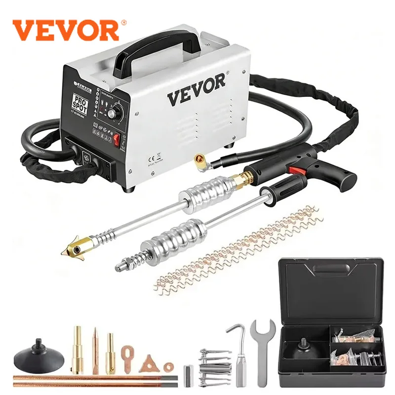 VEVOR 3500A Dent Puller Spot Welder 1.8KW 2 laspistolen Motorkap Dakpaneel 3500A Dent Puller Spot Welder 1.8KW 0,6-1,2 mm lassen