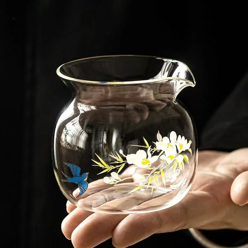 

230 мл термостойкая стеклянная чашка для ярмарки, японский домашний кувшин для чая, диспенсер для ча-хай, чашка для справедливости, ярмарка, чайная церемония