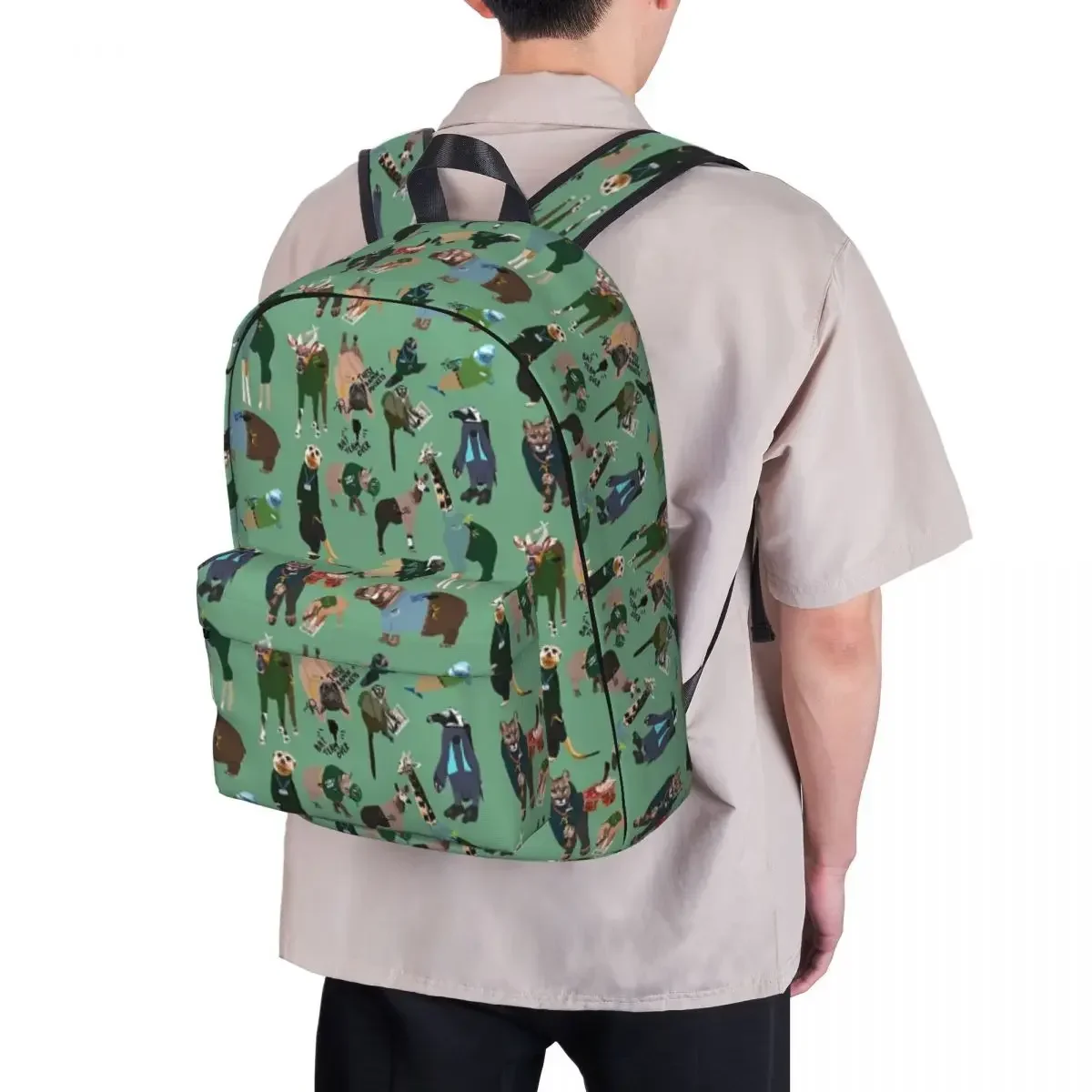 Animais como zookeepers mochilas grande capacidade crianças saco de escola bolsa de ombro portátil mochila moda viagem