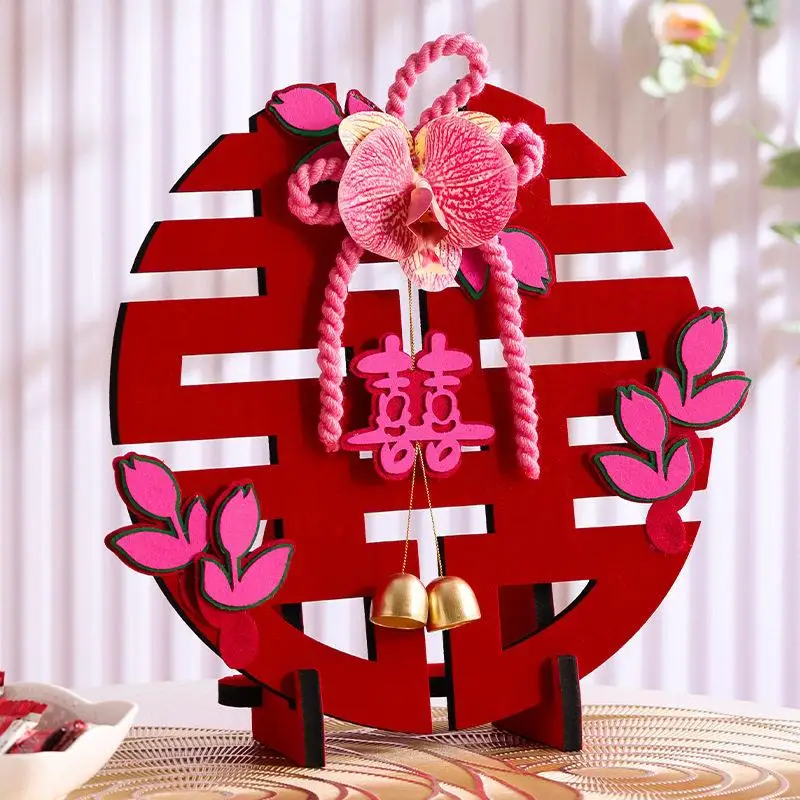 

Wedding Decoration Display Piece Double Happiness Character Bedroom Living Room Coffee Table Top Decoration 3D Stand