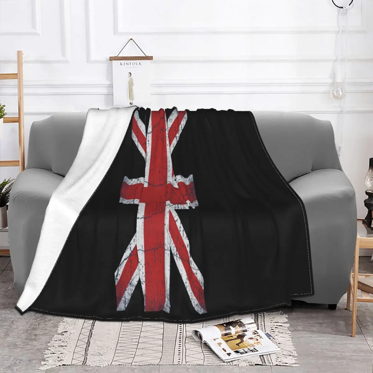 Union Jack England Flag Printed London United Kingdom Flag Uk Size Sxxl Headband Throw Blanket