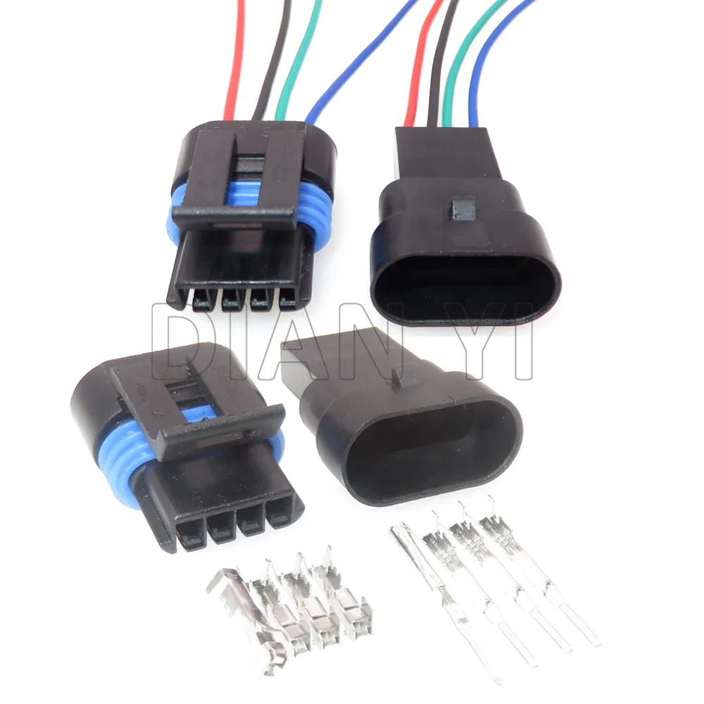 

Комплект из 4-контактных разъемов для двигателя холостого хода и датчика давления во впускном коллекторе для Buick 12162190, 12162188, электрическая проводка, гнездо для подключения.