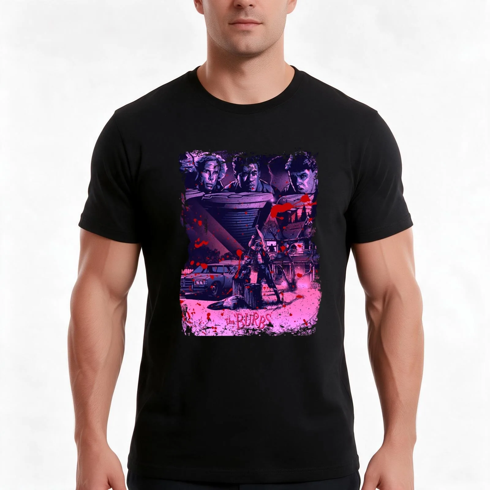 Strange Happenings The Burbs - Explore the Dark Secrets of Your Neighborhood T-Shirt, Summer Casual Cotton Tee, Unisex Men Women