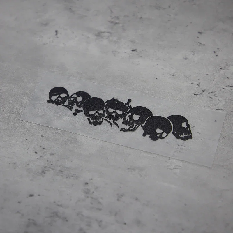 1PC "Skull Chain" Sticker Set for Car Motorcycle Styling Decoration Dark Style - Themed Decal Accessory