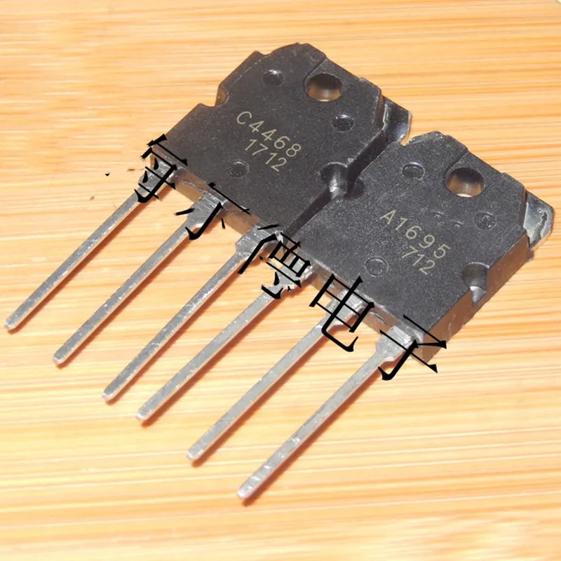 5pairs-20pairs 2SA1695+2SC4468 TO3P A1695 C4468 TO-3P 140V 20A High power audio power amplifier matching tube brand new original