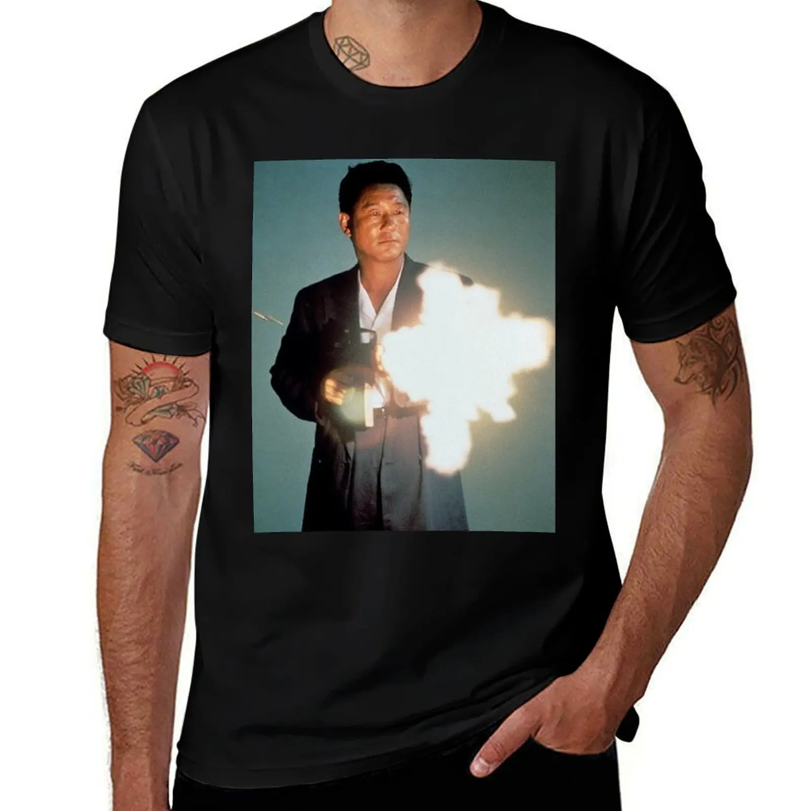 Sonatine, Takeshi Kitano T-Shirt Classic Basic Casual T-Shirt