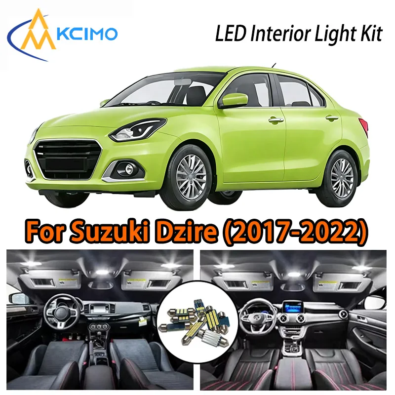 

KCIMO For Suzuki Dzire (2017-2022) Premium LED Interior Kit - 2 Colors , Quick Installation, Long-Lasting