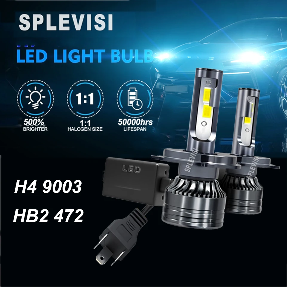 

H4 LED Headlight Bulbs, Double Copper Tube Heat Dissipation, Canbus Free,180W 18000LM 9003 HB2 LED Car Hi/Lo Beam Conversion Kit
