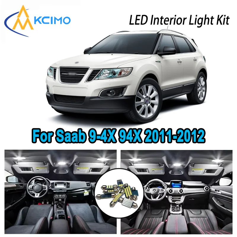 

For Saab 9-4X 94X 2011-2012 Two Colors Premium Bright LED Interior Dome Map Trunk Light Kit Car Led Lamps Canbus No Error