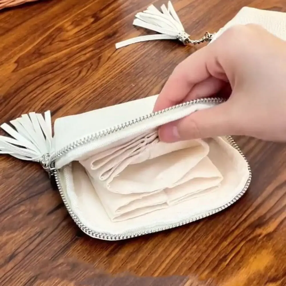 

Simple Tassel Jewelry Packing Bag Bracelet Large Capacity Jewelry Storage Case Pu Leather Organizer Jewelry Holder Box Outdoors