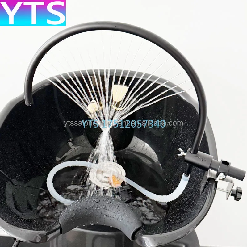 Luxury Modern Ceramic Bending Shower Water Circulation Barber Shop Hair Beauty Salon Dining Bed Shampoo Chairs image 4