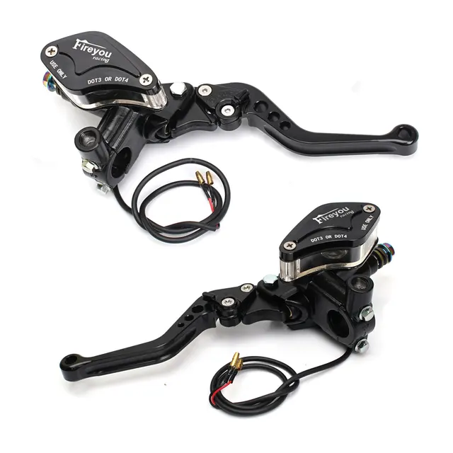 7/8 "uchwyt dźwigni hamulca motocykla hydrauliczne sprzęgło pompa hamulcowa wyścigi akcesoria uniwersalne dla HONDA Yamaha Kawasaki