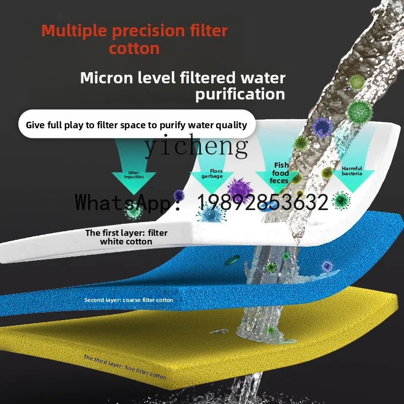 X2  fish pond filter stainless steel tank water circulation system outdoor fish pond purification filter device