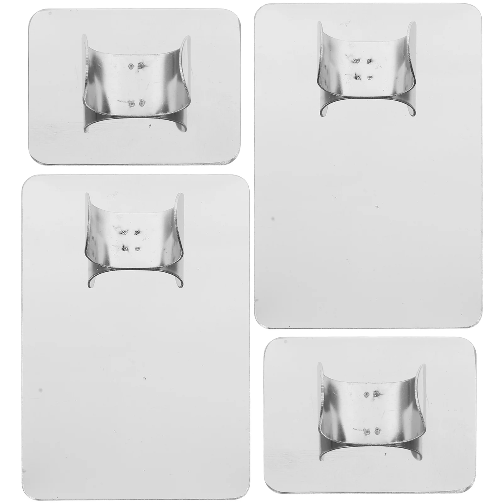 

4Pcs Makeup Mixing Plate Stainless Steel Foundation Palette for Blending Cosmetics Nail Art Tools Smooth Flat Surface Design