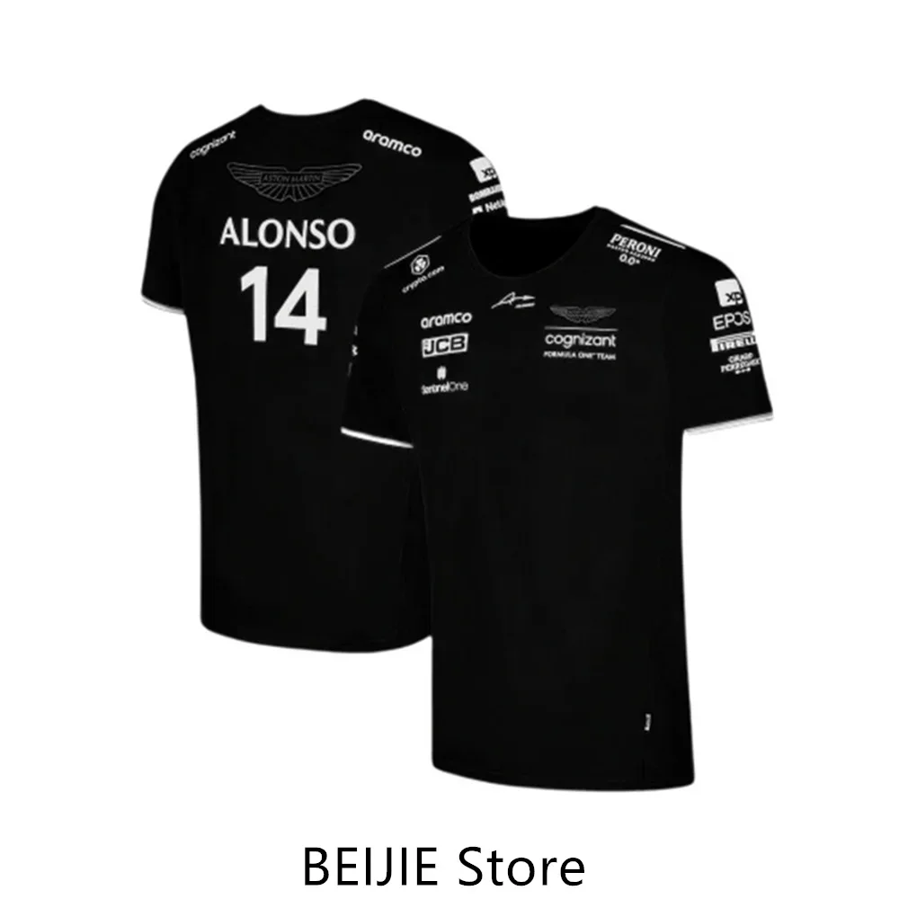 Économie de l'équipe Aston Martin F1 pour enfants, pilote de course espagnol Fernando Alonso 14 et Stroll 18, offre spéciale, t-shirts 3D, chauds, 2024