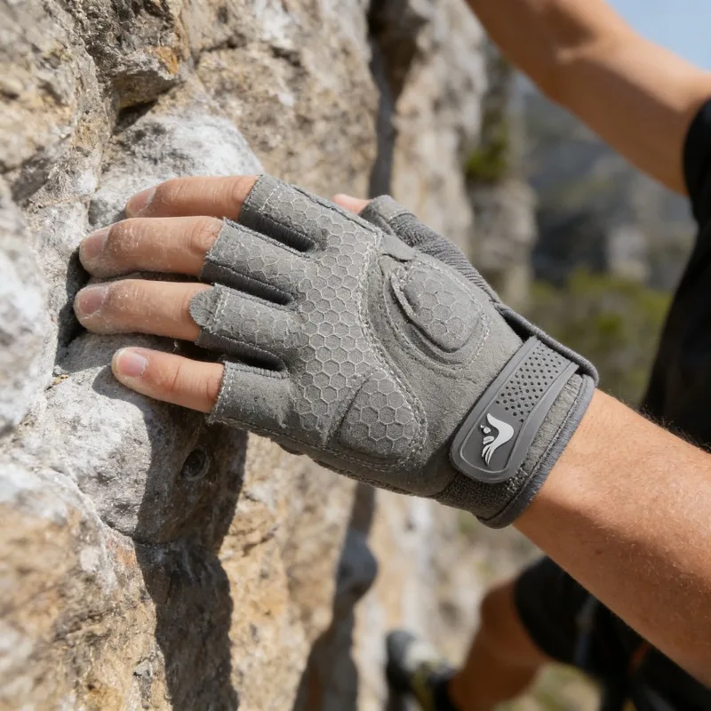 

Новые мужские перчатки без пальцев для велоспорта, нескользящие, износостойкие, предотвращающие мозоли, для спортивных тренировок