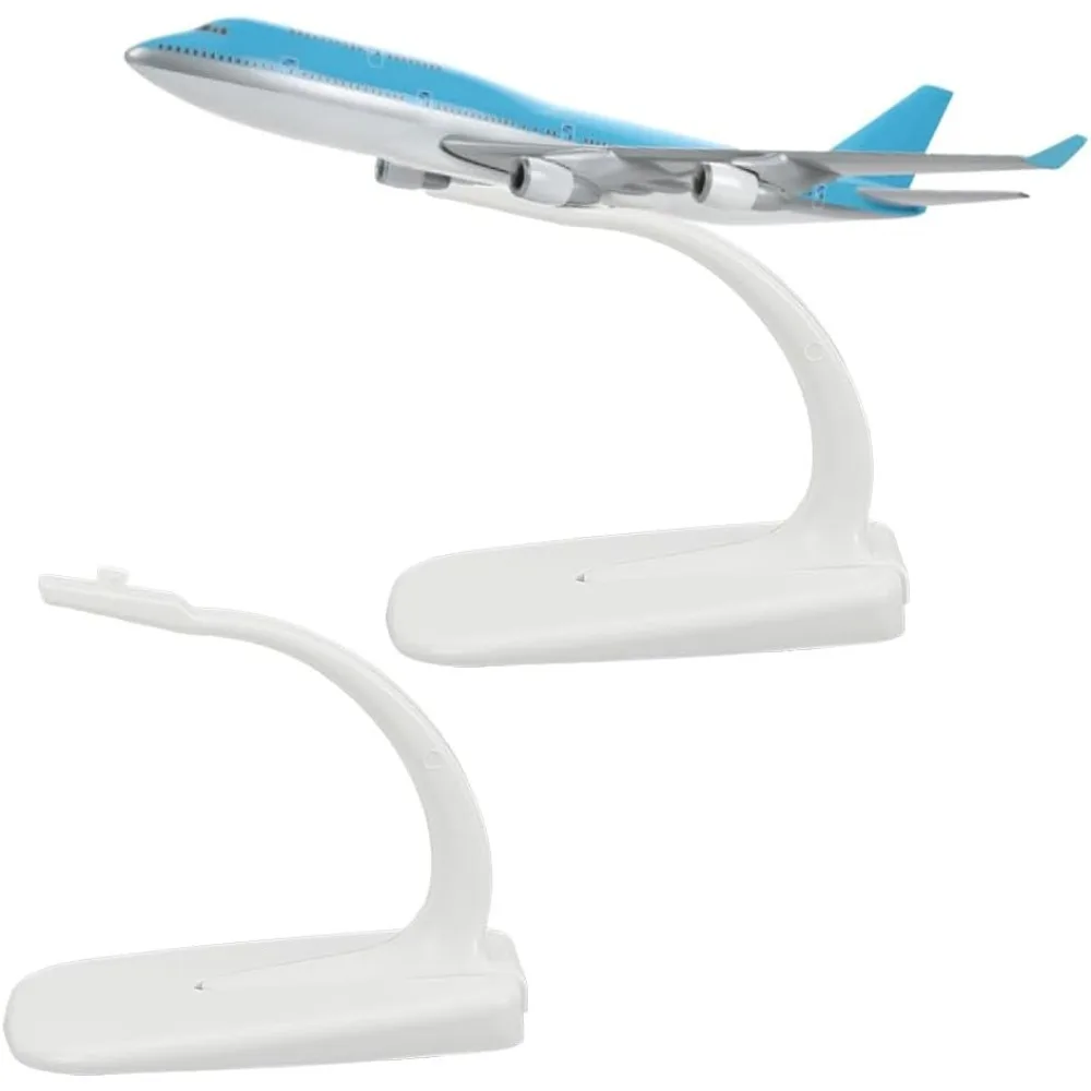 

2 PCS Model Plane Display Stand 1:400 White Model Aircraft Display Stand Universal Plastic Aircraft Model Plane Stand