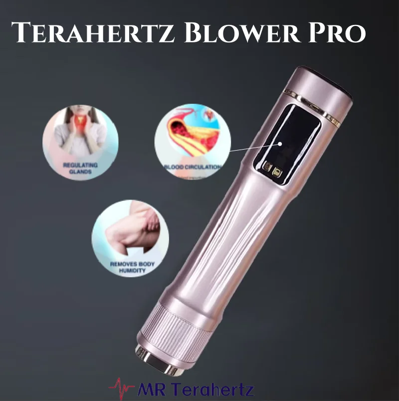 

New Updated Pain Relief Wand Terahertz Wave Frequency Device Quantum Light Therapy Terahertz Blower with displayer screen