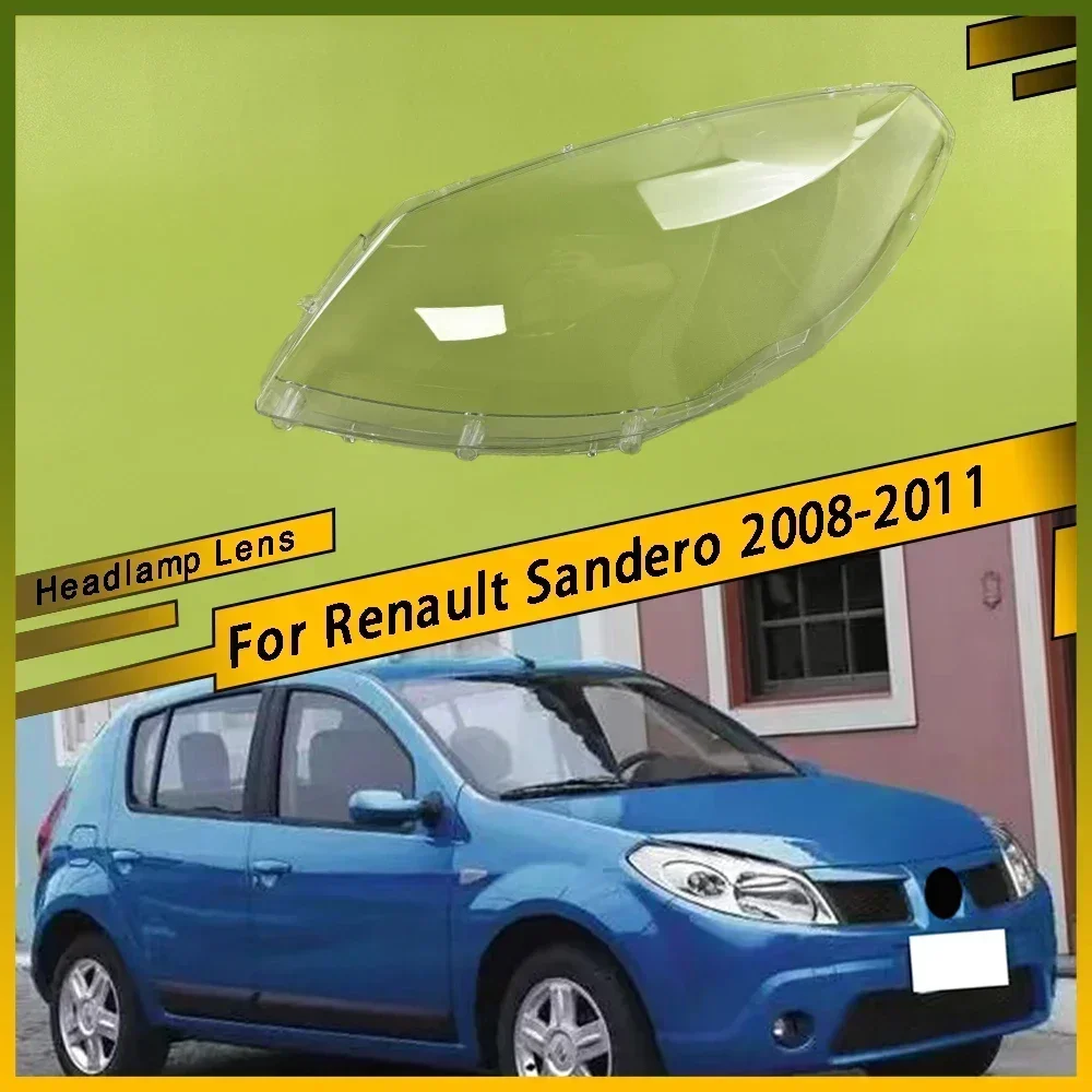 

Left Right Car Headlight Light Lens Clear Covers Headlight Lamp Cover Lampshade Shell For Renault Sandero 2008 2009 2010 2011