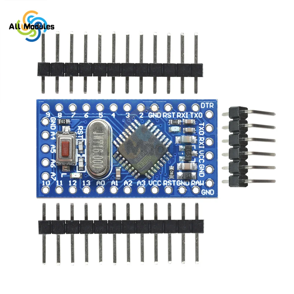 Mini MÓDULO DE 5V 16M Pro Atmega168 microcontrolador Plug-in Crystal oscilador Pin Header para Arduino Nano reemplazar Atmega328
