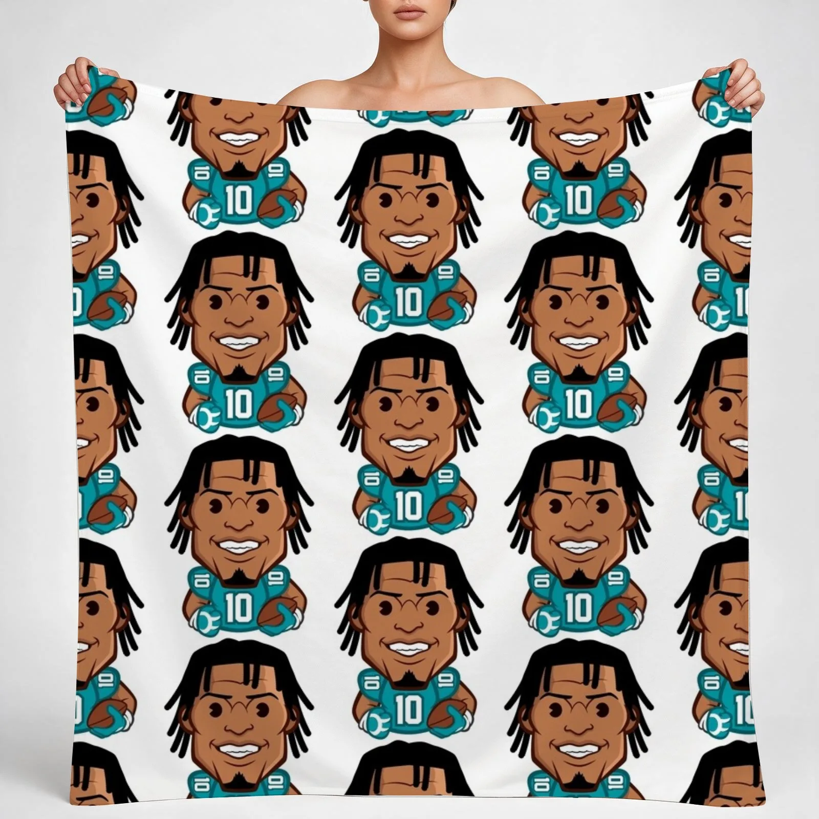 Tyreek Hill Throw Blanket couch cozy soft plush fuzzy picnic outdoor blanket