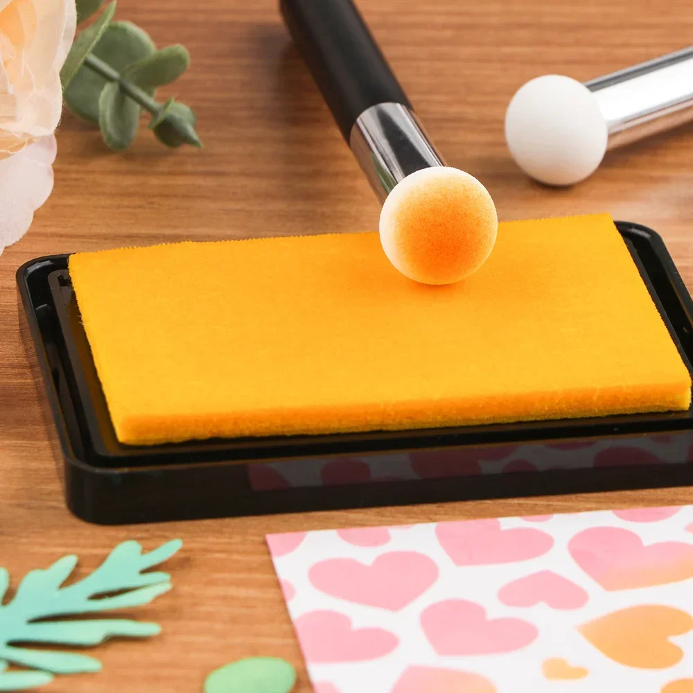 4 Teile/satz Mini Papier Pouncers Weiche Tinte Schwamm Applikatoren Für DIY Scrapbooking Direkte Tinte Auf Komplizierten Handwerk Projekte Leicht
