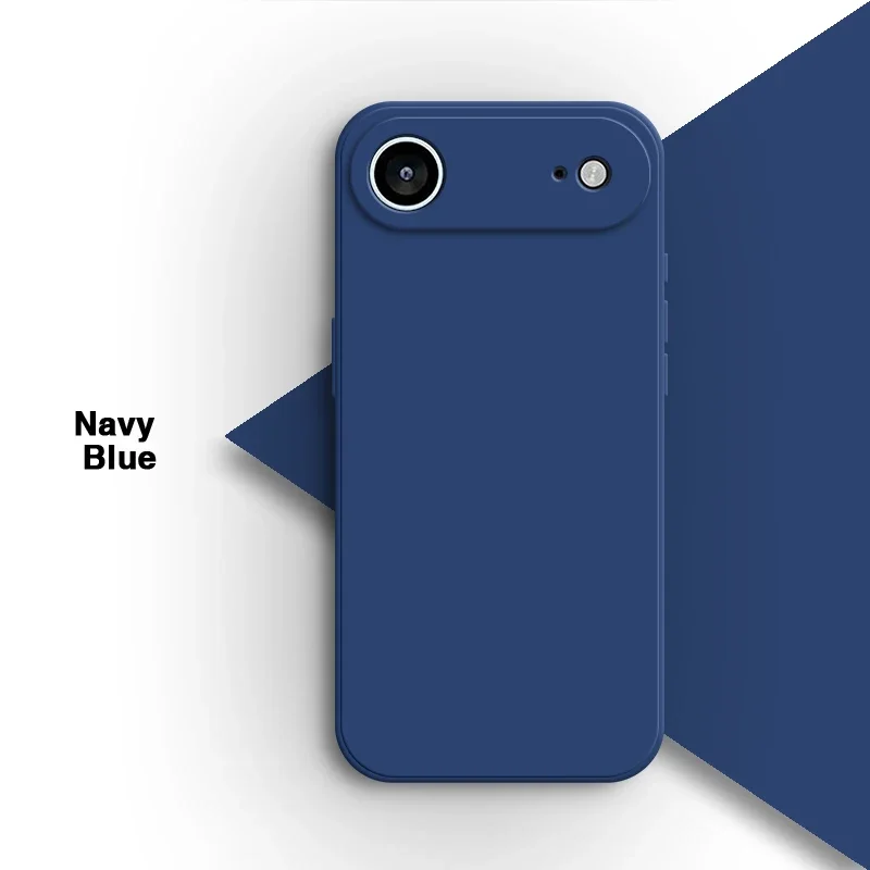 Luxury Liquid Silicone Case for iPhone 17 Air Pro Max 5G Shockproof Camera Protection Slim Simple Shell