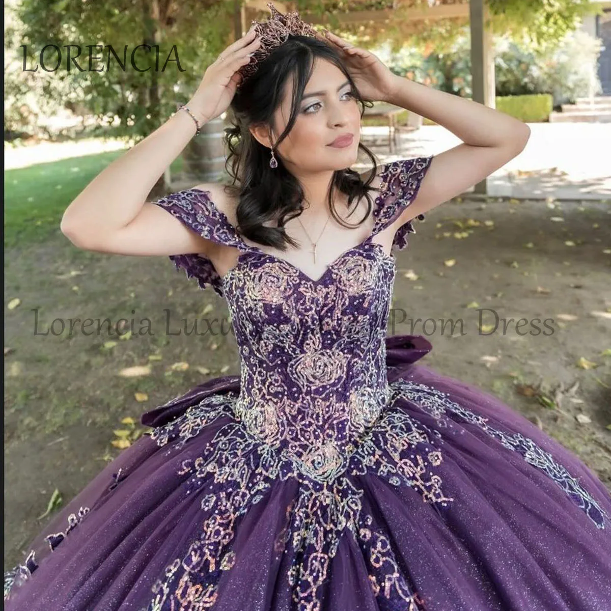 Quince anera Kleider mexikanischen Schatz formal von der Schulter Kristall kugel Kleid 3d Blumen Applikationen Korsett Vestidos de 15 Año