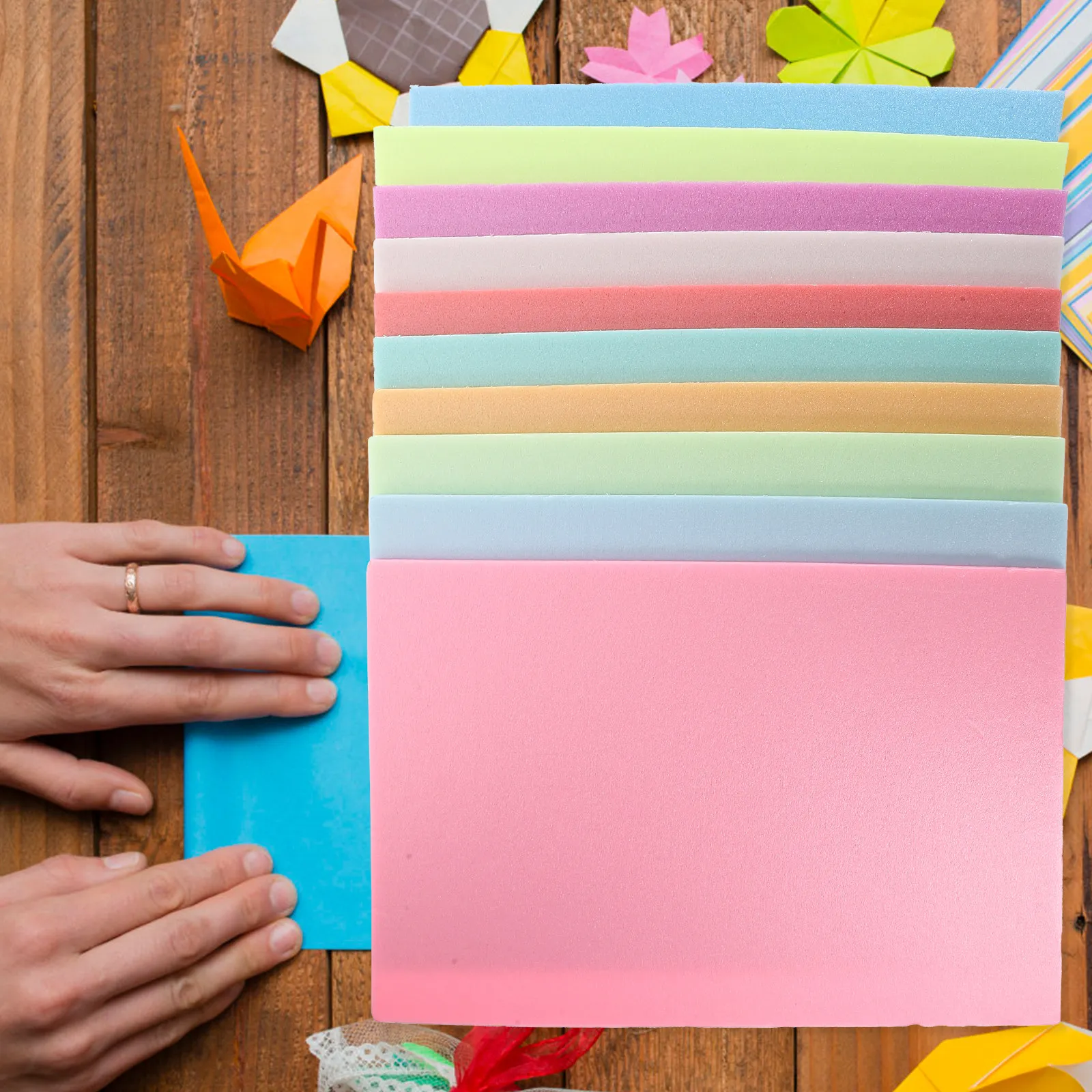 

10 Sheets A4 Foam Paper Sheet Plastic Foam Material Cuttable Printmaking Sheet for Kids DIY Craft Projects Children Art Activity