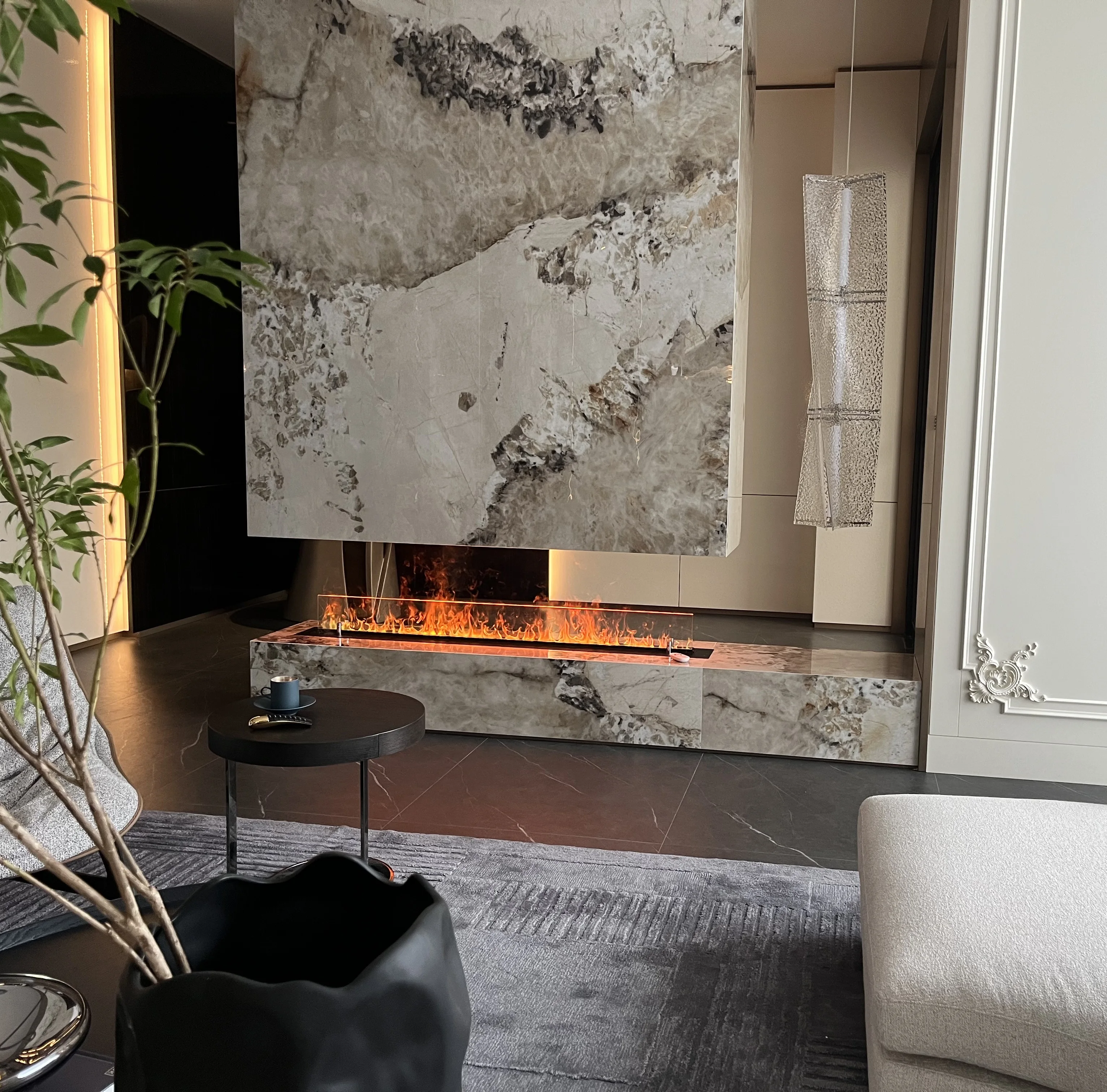 ホットセール両面水蒸気暖炉