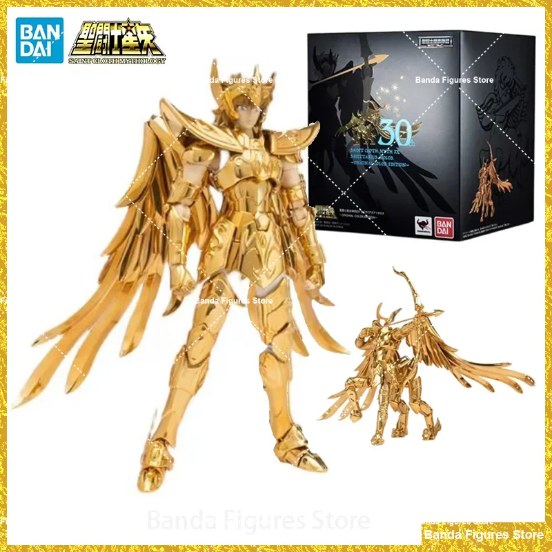 Original Bandai Saint Seiya Cloth Myth EX Sagittarius Aiolos Original Color Edition Metal PVC In Stock Action Figures Model Toys