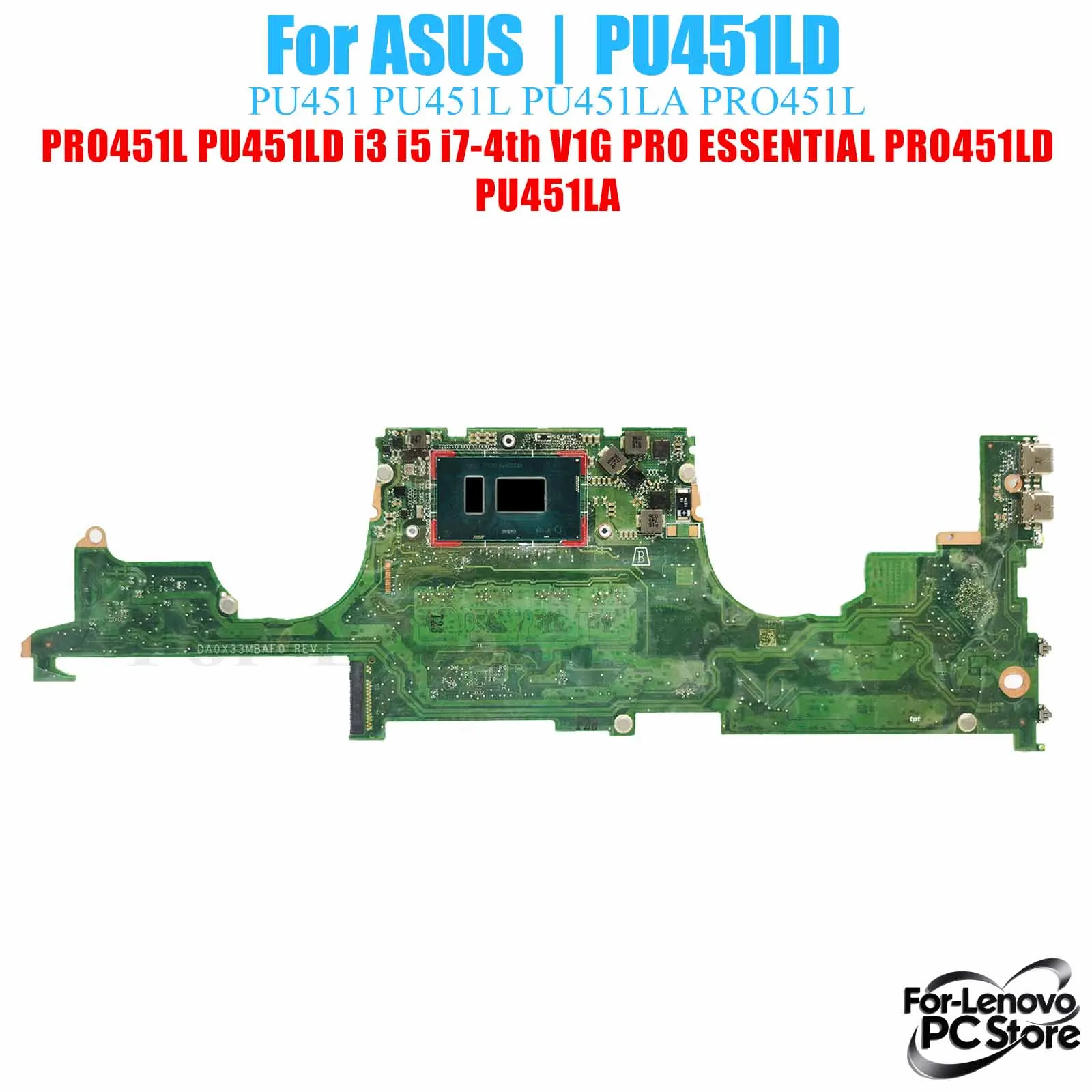 

PU451LD для ASUS ASUSPRO ESSENTIAL PRO451LD PU451LA PU451LC PU451LE PU451LD материнская плата ноутбука