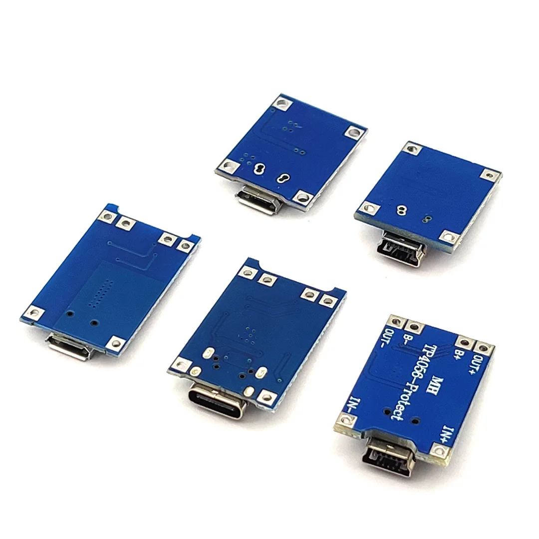 1個5v 1aマイクロUSB 18650タイプcリチウム電池充電ボード充電器モジュール保護デュアル機能tp4056 18650
