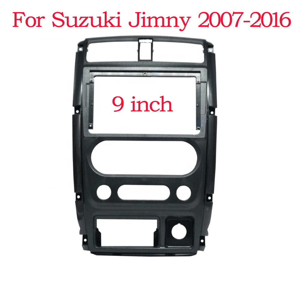 Car Radio Fascias Frame For For Suzuki Jimny 3 2007-2016 9 inch 2DIN Stereo Panel Wiring Harness Power Cable Adapter Connector