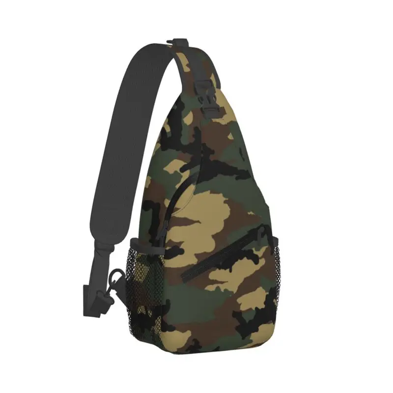 

Оригинальный лесной камуфляжный нагрудный рюкзак на слинге, повседневный камуфляжный рюкзак через плечо для мужчин, велосипедный рюкзак для кемпинга