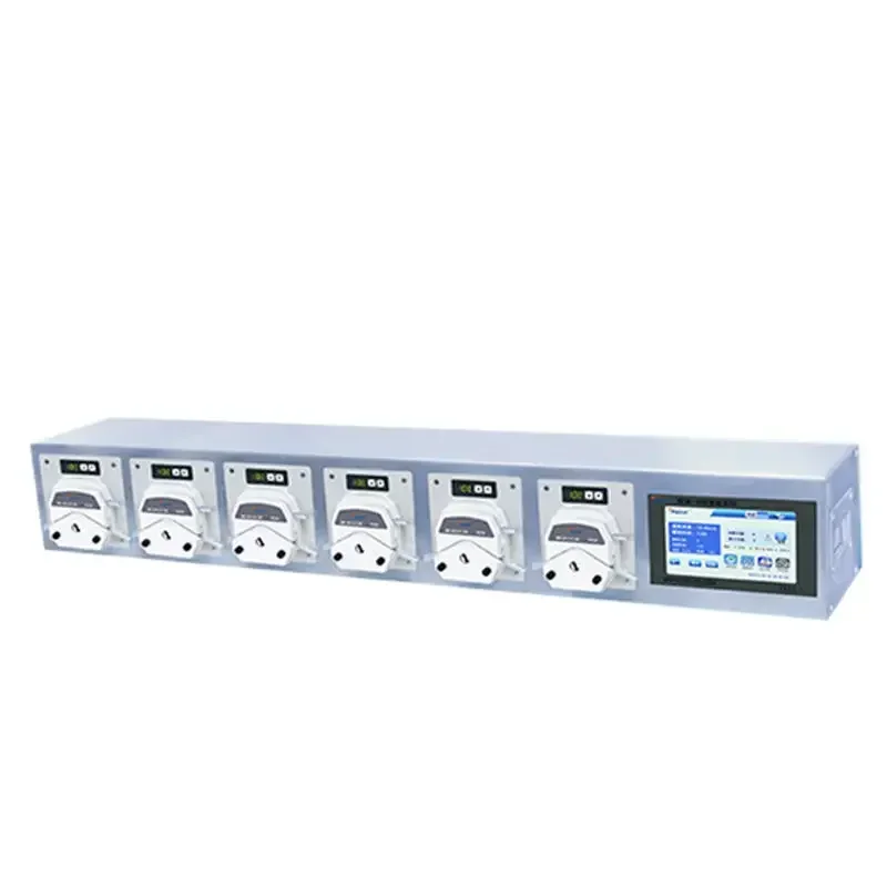 

0.008-2416ml/min 260w water treatment industry foot switch digital liquid transfer peristaltic pump